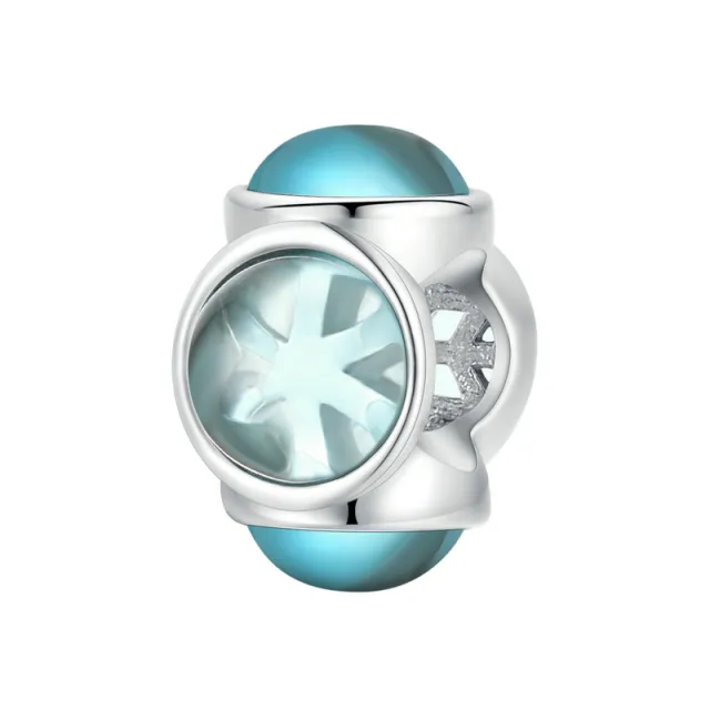 Crystal Snowflake Pendant Silver Crystal DIY 2 Style - Shop at LoveMi