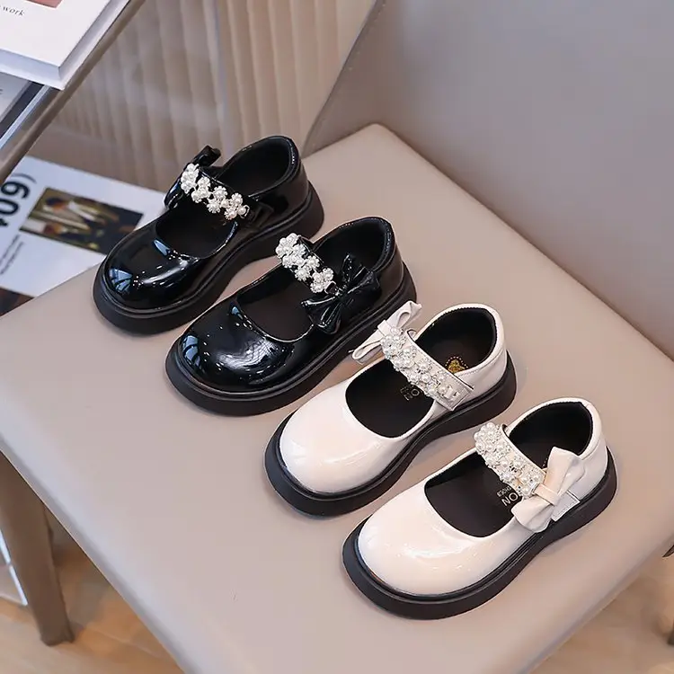 Lightweight New Design Children's Girls' Leather Shoes