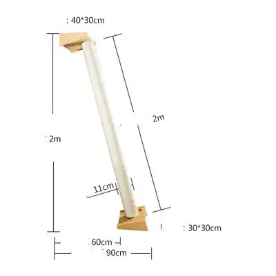 Solid Wood Large Cat Climbing Frame Litter