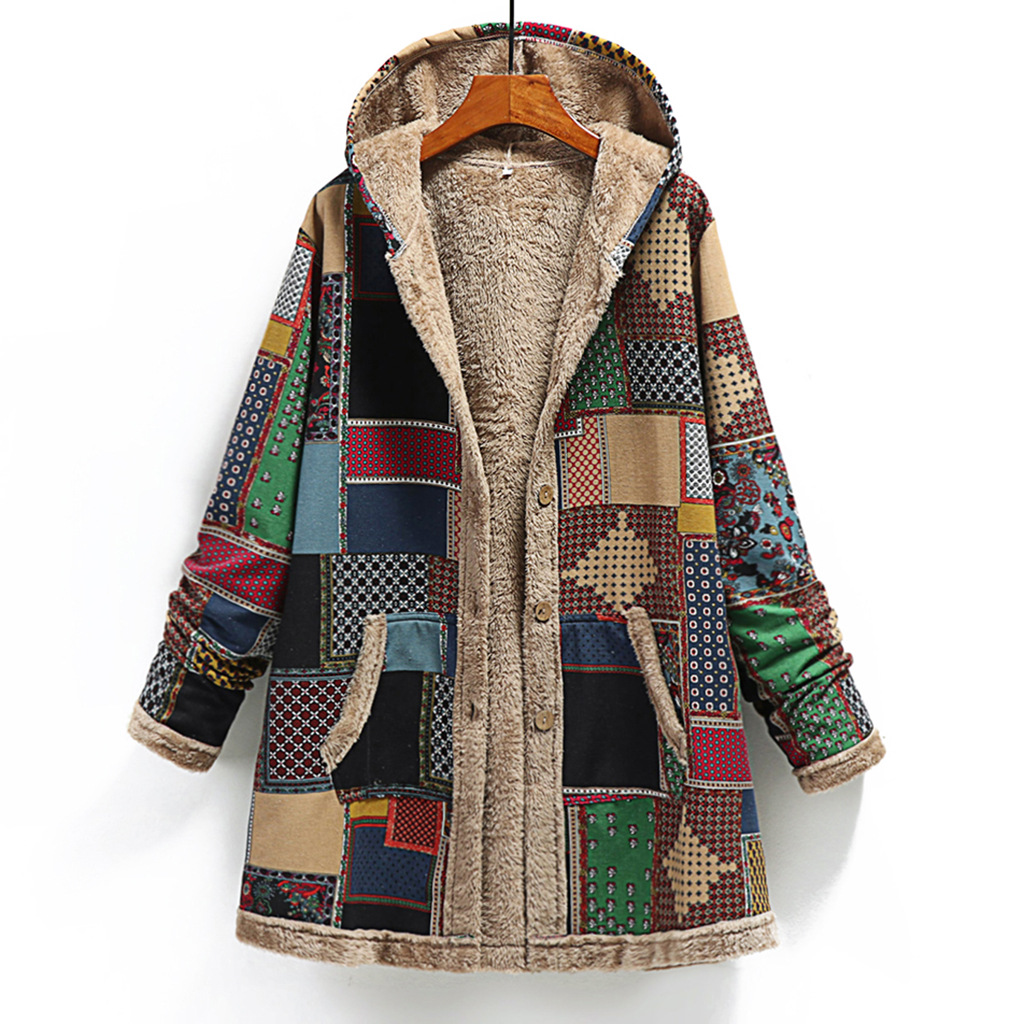 Loose plus size woolen coat Green - Shop at LoveMi