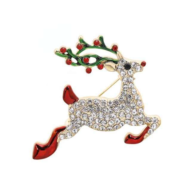 Fashionable And Simple Christmas Snowman Giraffe Brooch 4 Style - Shop at LoveMi