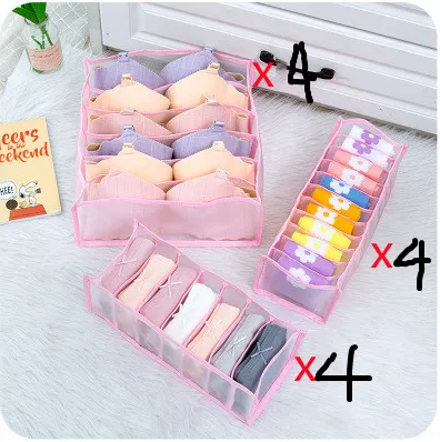 Underwear Storage Box Non woven Fabric Pink - Shop at LoveMi