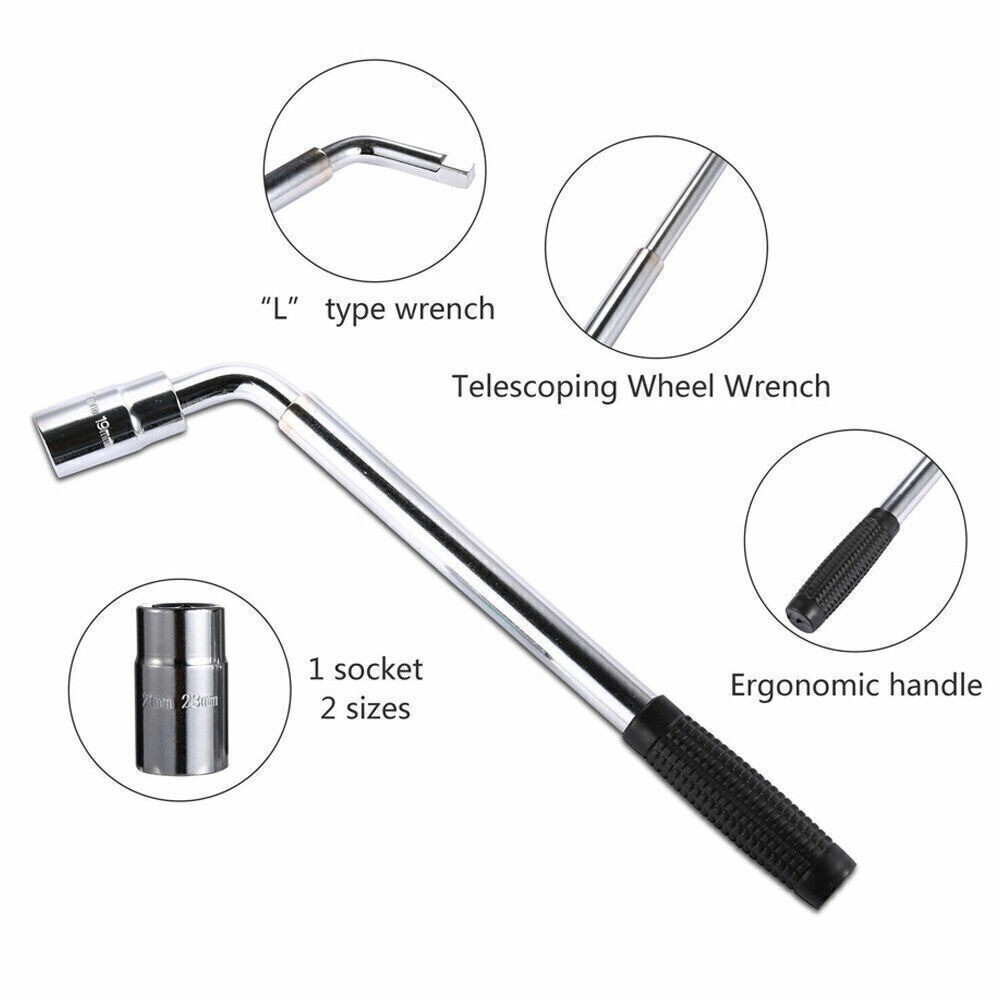 Scissor Jack Set 3 Ton Car Auto Kit With Hand Crank Wrench Lug UK — image 6