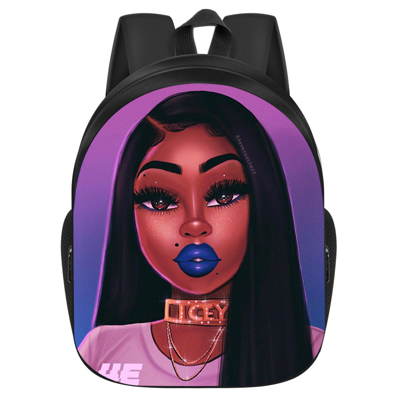African Girl School Bag Primary And Secondary School Students Backpack African Girl Style 24 One Size - Shop at LoveMi