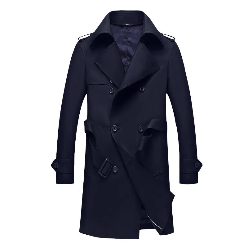 Fashion Personality Men's Business Casual Jacket - Navy