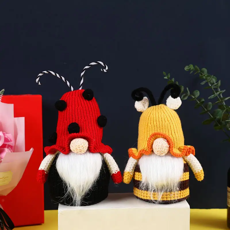Bee Knitting Wool Cute Doll Creative Goblin Doll Gift