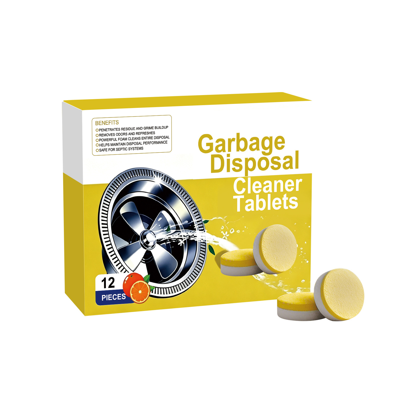 West Moon Garbage Disposal Cleaning Sheets For Kitchen Sinks Cleans Garbage, Deodorizes, And Removes Stains 4