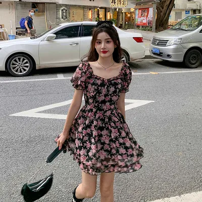 Wild Rose Fragmented Flower Dress Girl B8 Picture Color - Shop at LoveMi