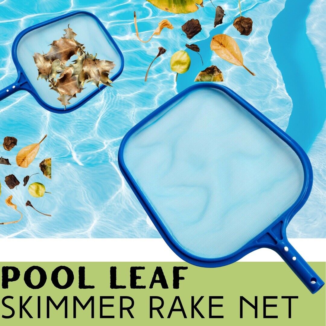 Leaf skimmer rake net pool spa cleaner ideal for removing leaves and debris in in-ground pool spa and inflatable above ground pools by KTATMARKETING. Product description: scoops out leaves, debris, pollen from pool, spa, fountain, pond, hot tub. Convenien