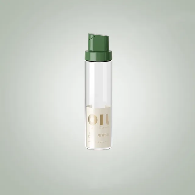 Glass Oil Kettle Automatic Opening And Closing Kitchen Gravity Sensor Dark Green - Shop at LoveMi