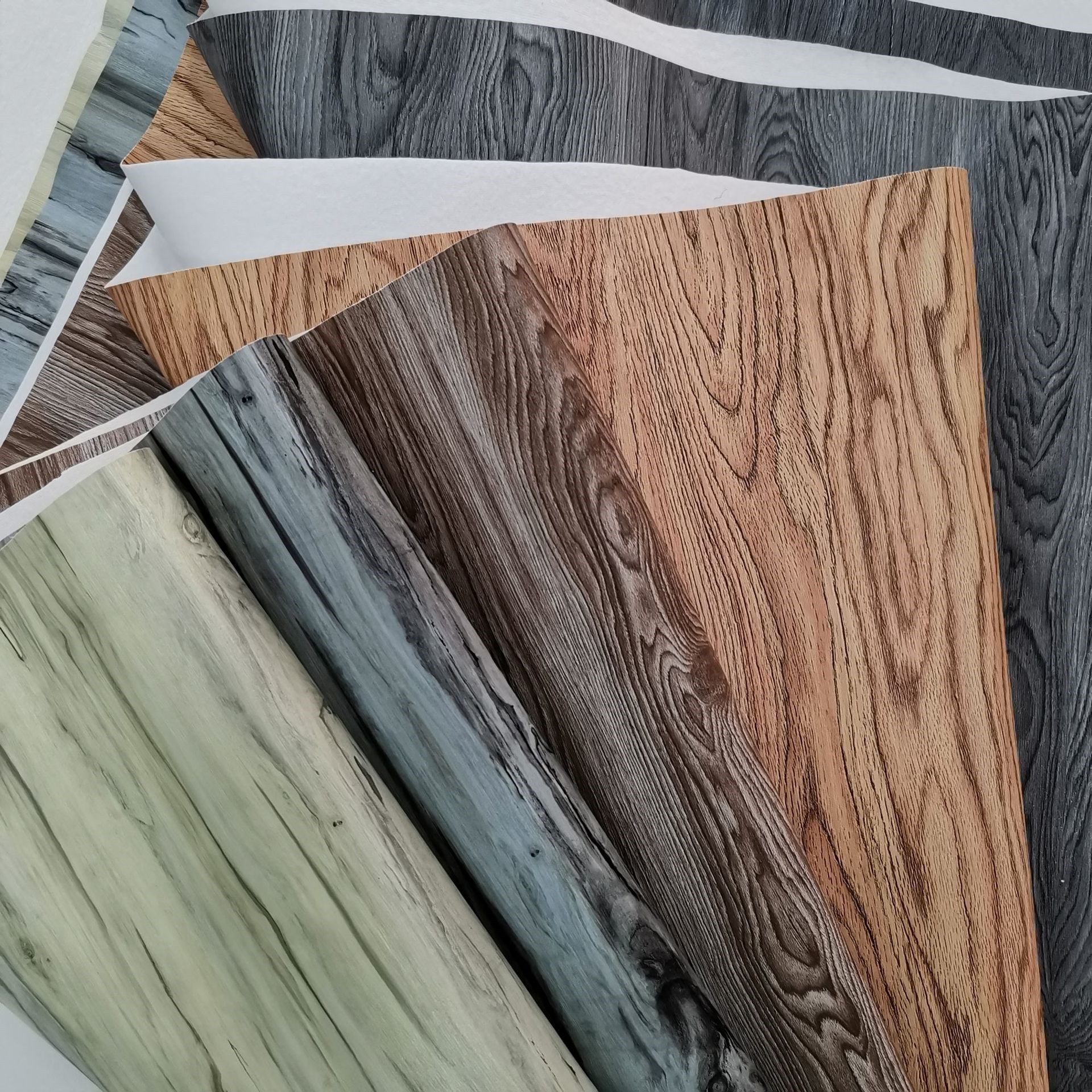 Imitation Wood Grain Compression Leather Home Decoration Wood Grain Leather Fabric