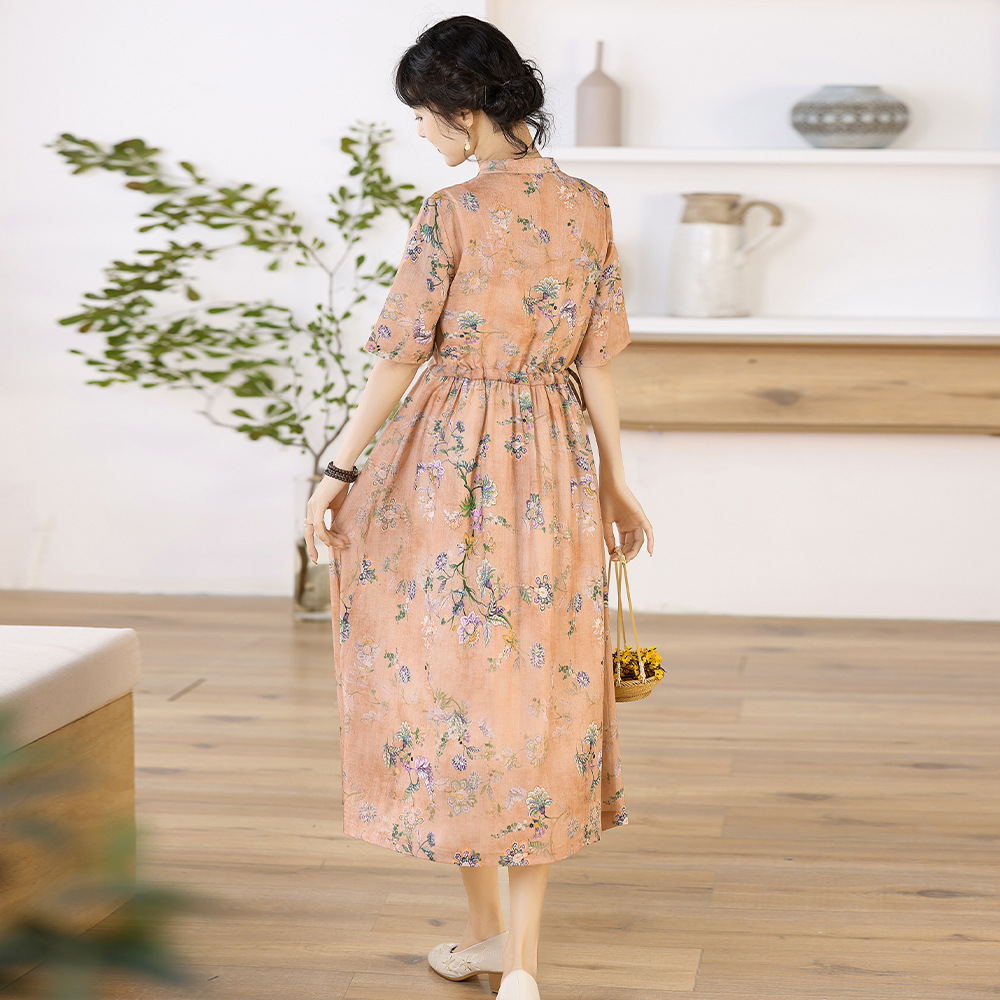 Ramie Cheongsam Dress, picture 5 of 5