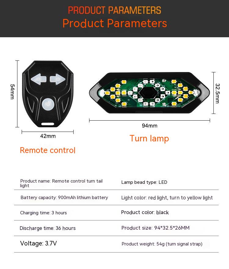 Title 4, Bicycle Turn Signal USB Rechargeable Rear Lamp ...