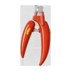 New LED Blood Line Pet Nail Clippers Cat Dog Pets Supplies - Red - View 1