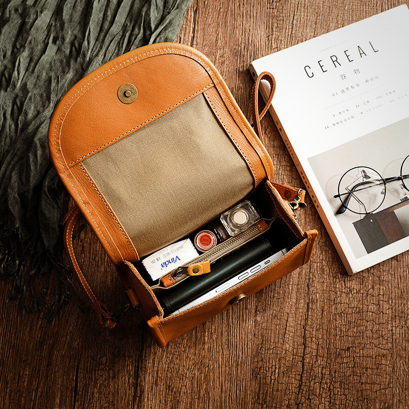 Women's Simple Leather Shoulder Bag