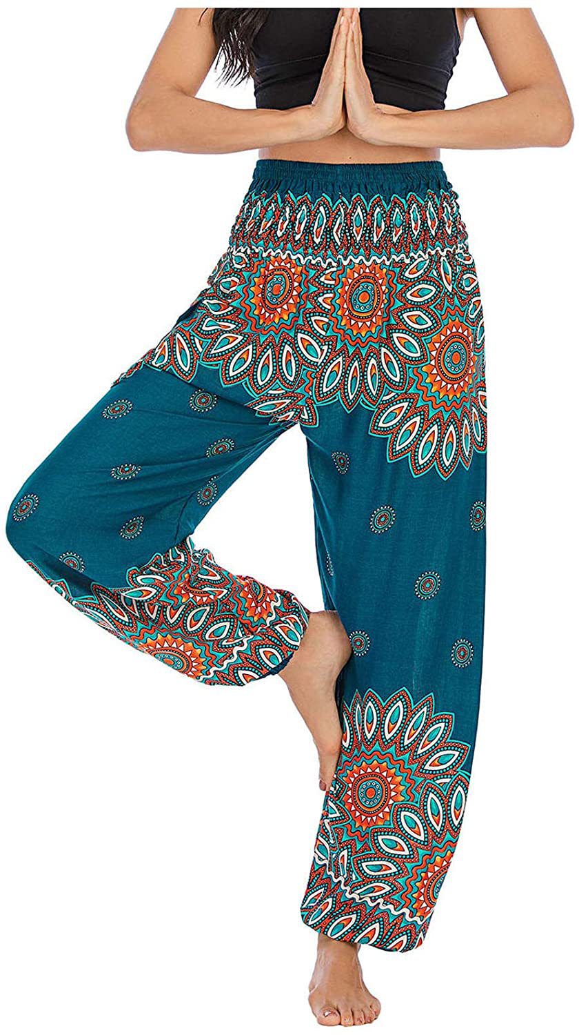 Title 1, Digital Printed Casual Loose Yoga Pants