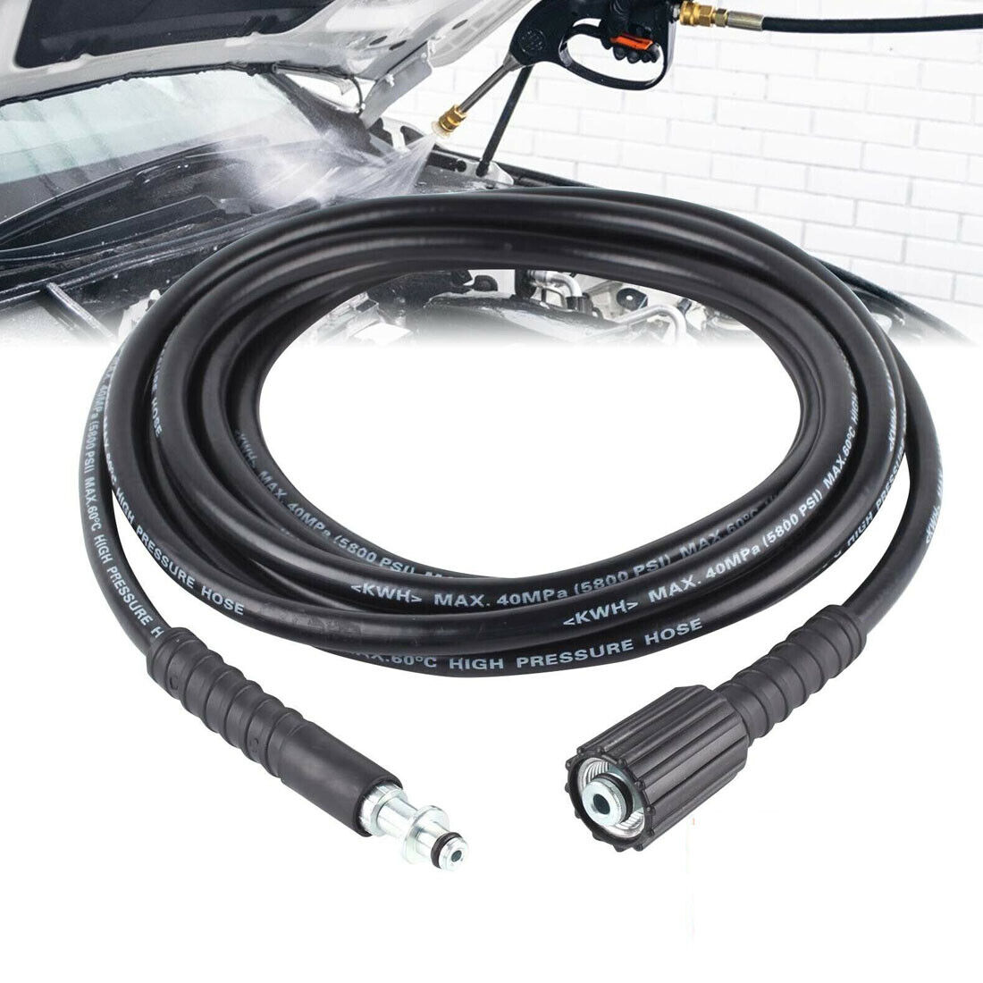 30M High Pressure Drain Jet Washer Hose Pipe Sewer Jetter Kit For Karcher — image 8