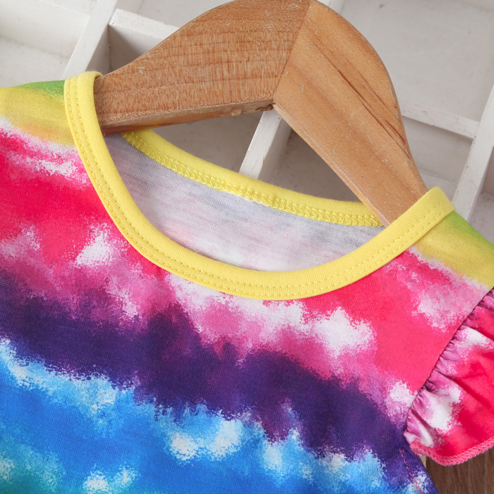 Girls Sleeveless Rainbow Dress Foshan Foreign Trade Children's Skirt