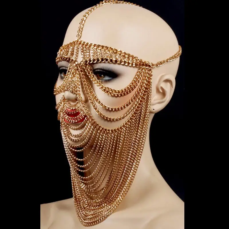 European And American Stage Accessories Headgear Goddess Forehead Chain