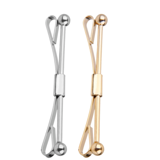 Factory Stock Fashion Round Ball Men's Collar Angle Clip Collar Pin