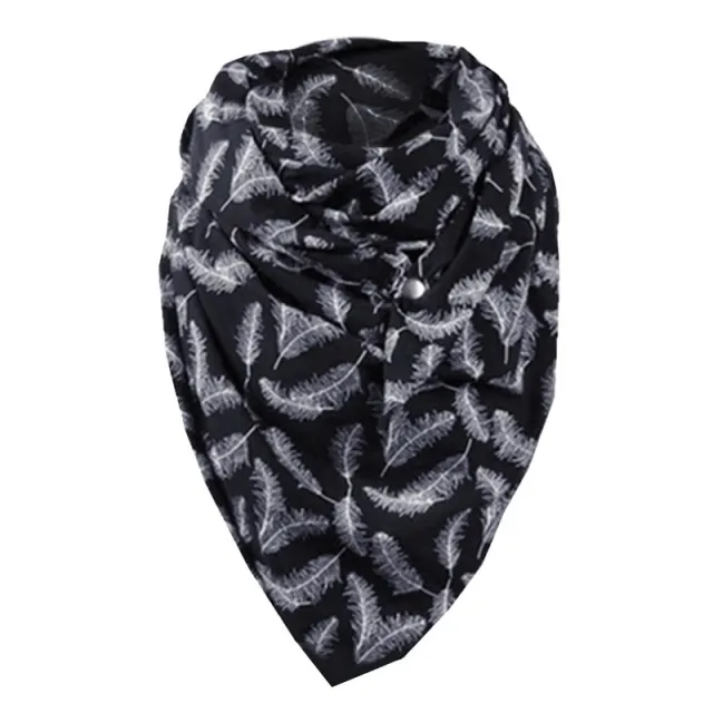 Padded Warm Shawl Printed Bib Scarf 4A - Shop at LoveMi