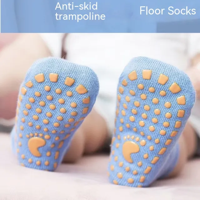 No skid Floor Foot Sock Dedicated Trampoline Socks Dark Blue - Shop at LoveMi