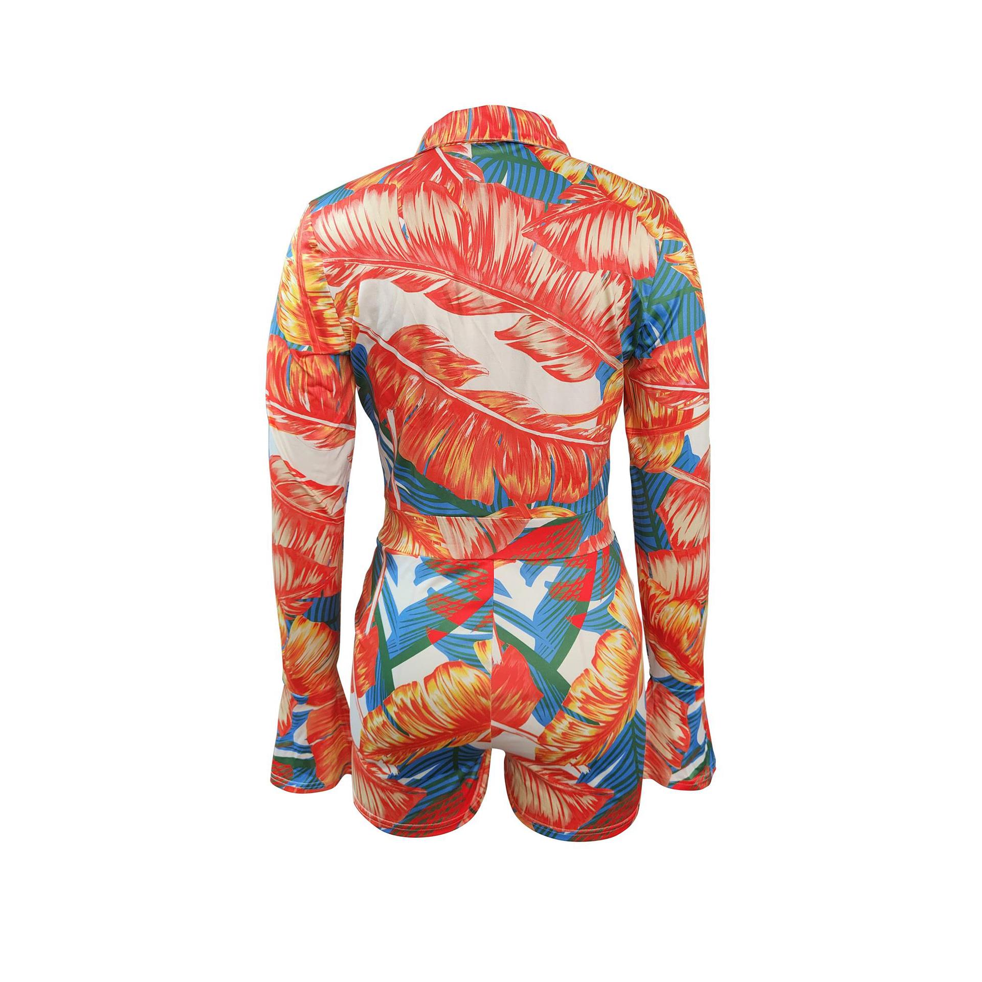 Women’s Split Flared Sleeve Stretch Jumpsuit