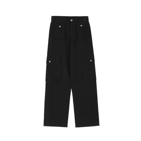 Women's Loose Retro High Waist Casual Pants Black - Shop at LoveMi