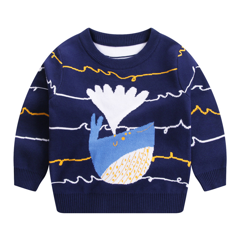 Children's Autumn And Winter New Double-layer Cotton Sweater