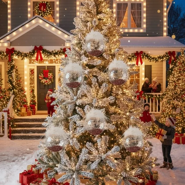 Set 3.9in Christmas Ball Tree Ornaments Glass Hanging Balls For Holiday Party & Home Decor Multi - Shop at LoveMi