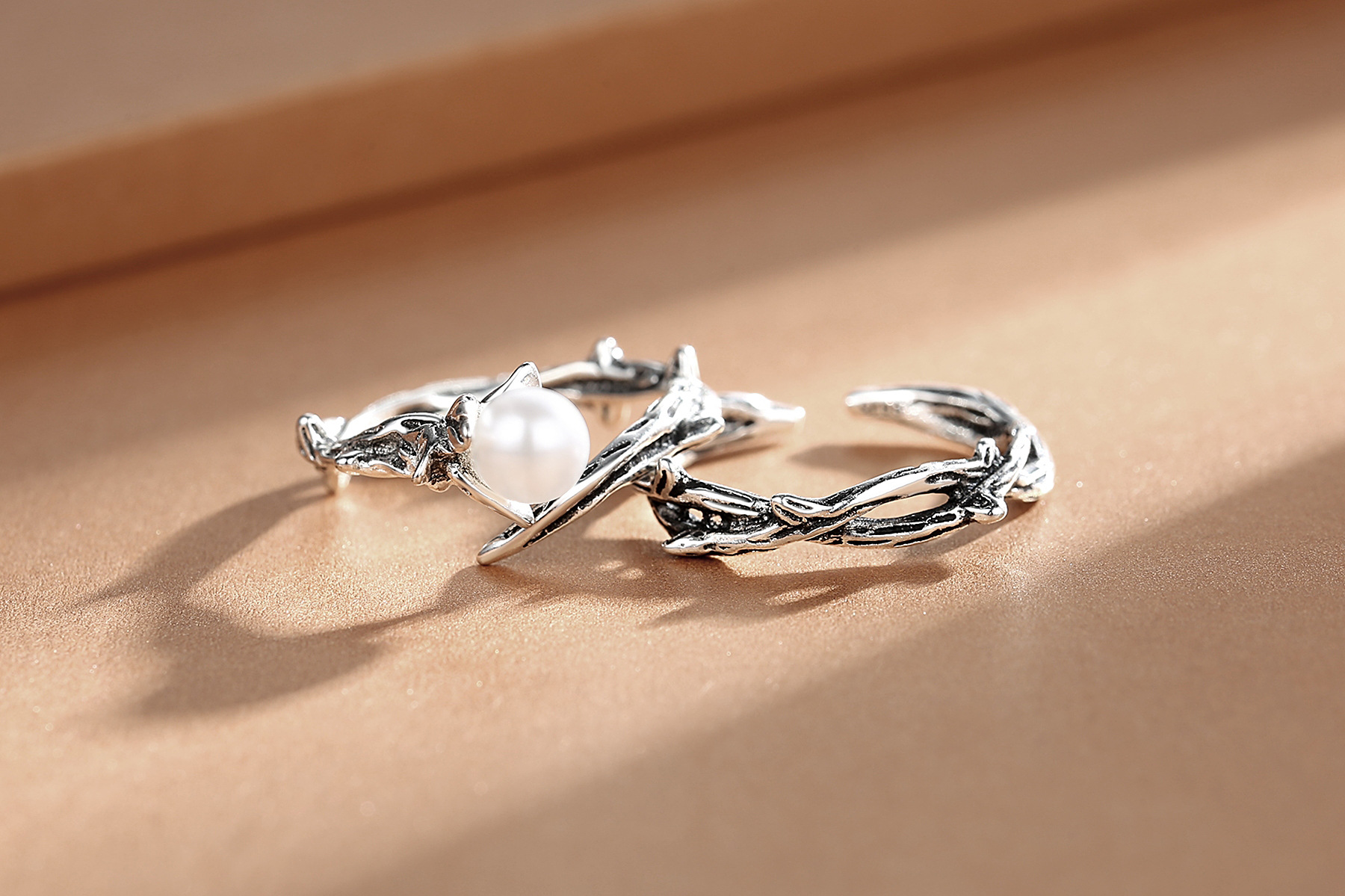 Vintage Thai Silver Rose Bud Ring