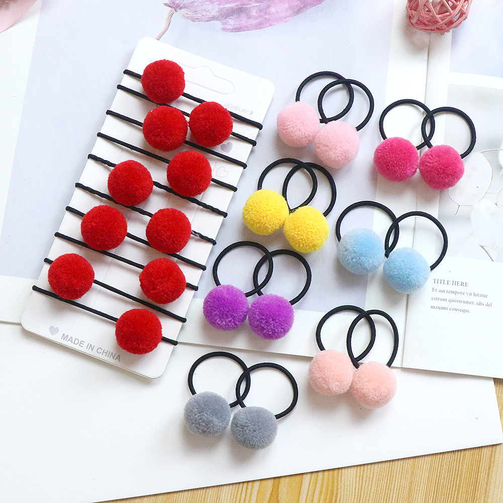 Children's Colored Hairball Headband