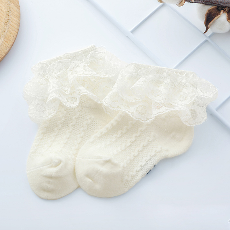 Title 4, Baby Lace Socks Double Lace Princess Socks Baby...