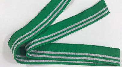 Silver wire with green backgro