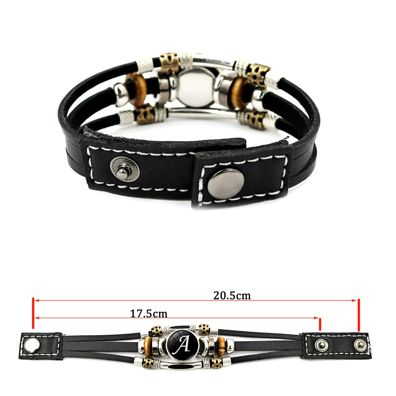 Title 1, Womens Punk Multi-layer Beaded Bracelet, a bol...