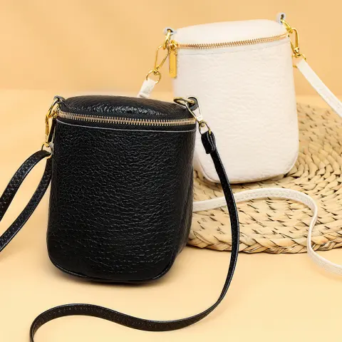 High-quality Leather Mobile Phone Bag Korean Style Shell Bags