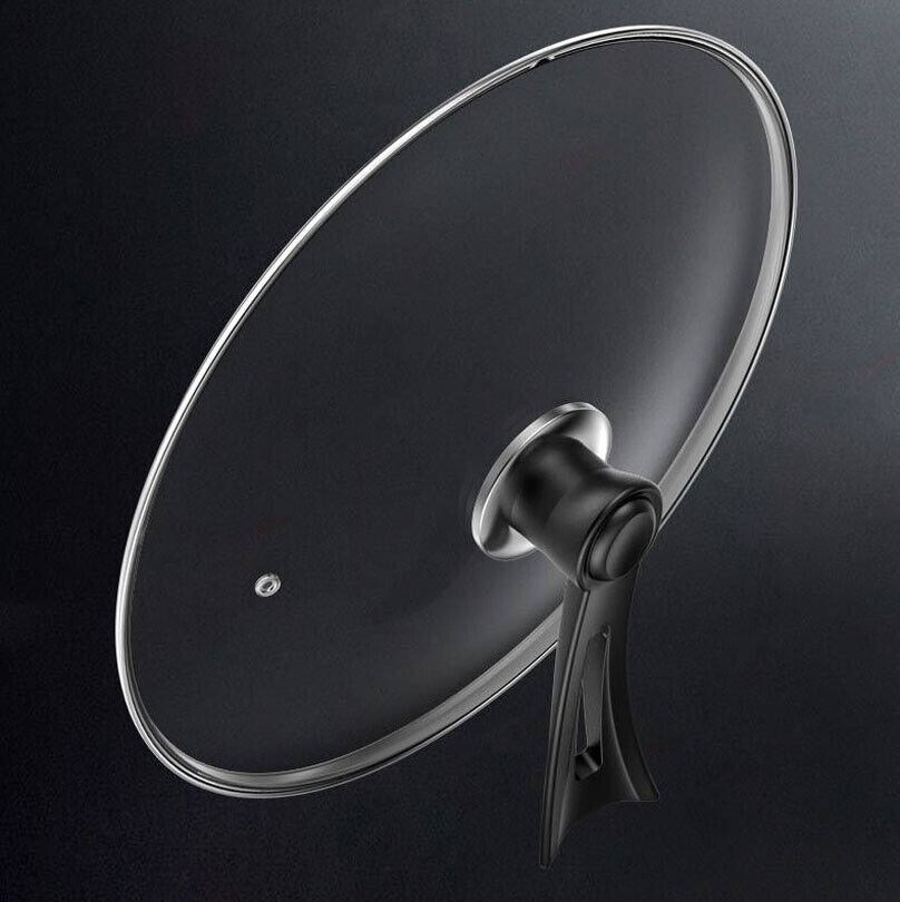 30CM Non-Stick Frying Pan Skillet Saute Tempered Glass Lid Granite Coating — image 6