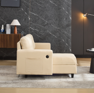 L-Shaped Sofa With Storage, 3 Seater Corner USB, LED Lights, Couches Side — image 10