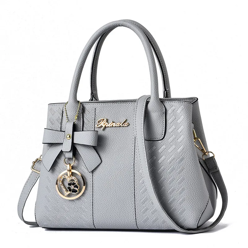 Women's Messenger One-shoulder Handbag - Grey