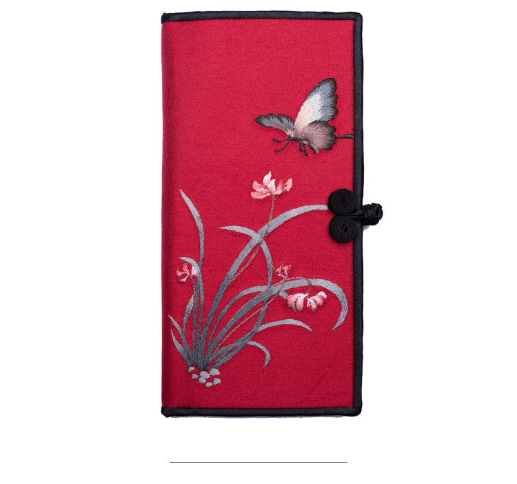 Title 1, New Buckle Hand-embroidered Long Wallet. Keep y...