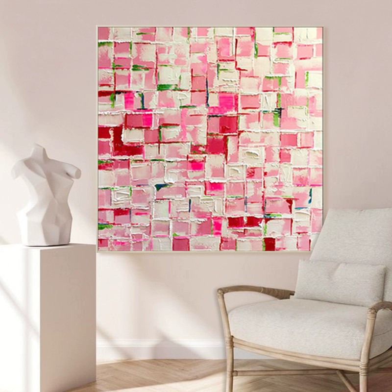 Colourful Newest Hand Painted Modern Abstract Acrylic Oil Painting No Frame Handmade Kids Room Pictures Home Interior Decor