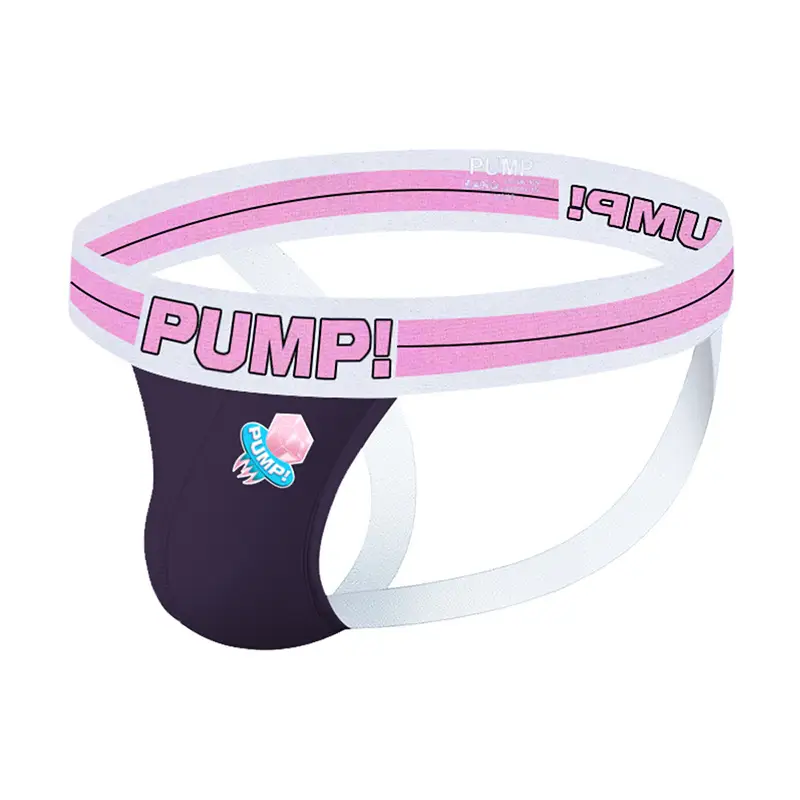Cotton Butt Lift Purple Lettering Comfort Thong
