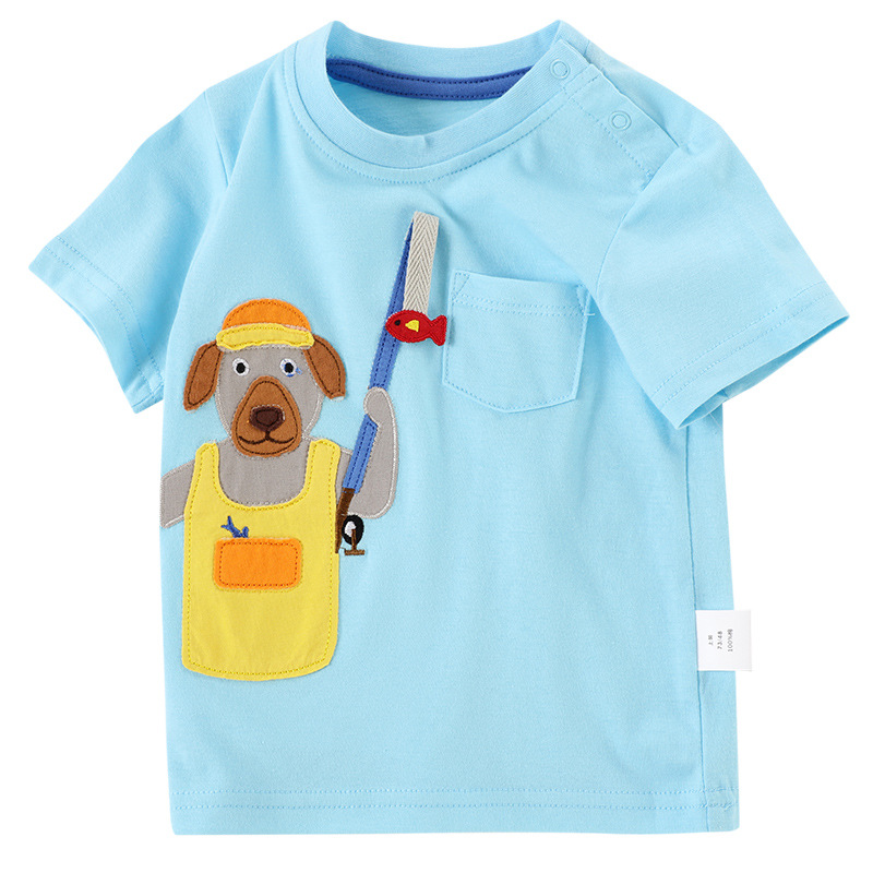 Title 11, Baby-T-Shirt mit Cartoon-Muster und Naht, kurzä...