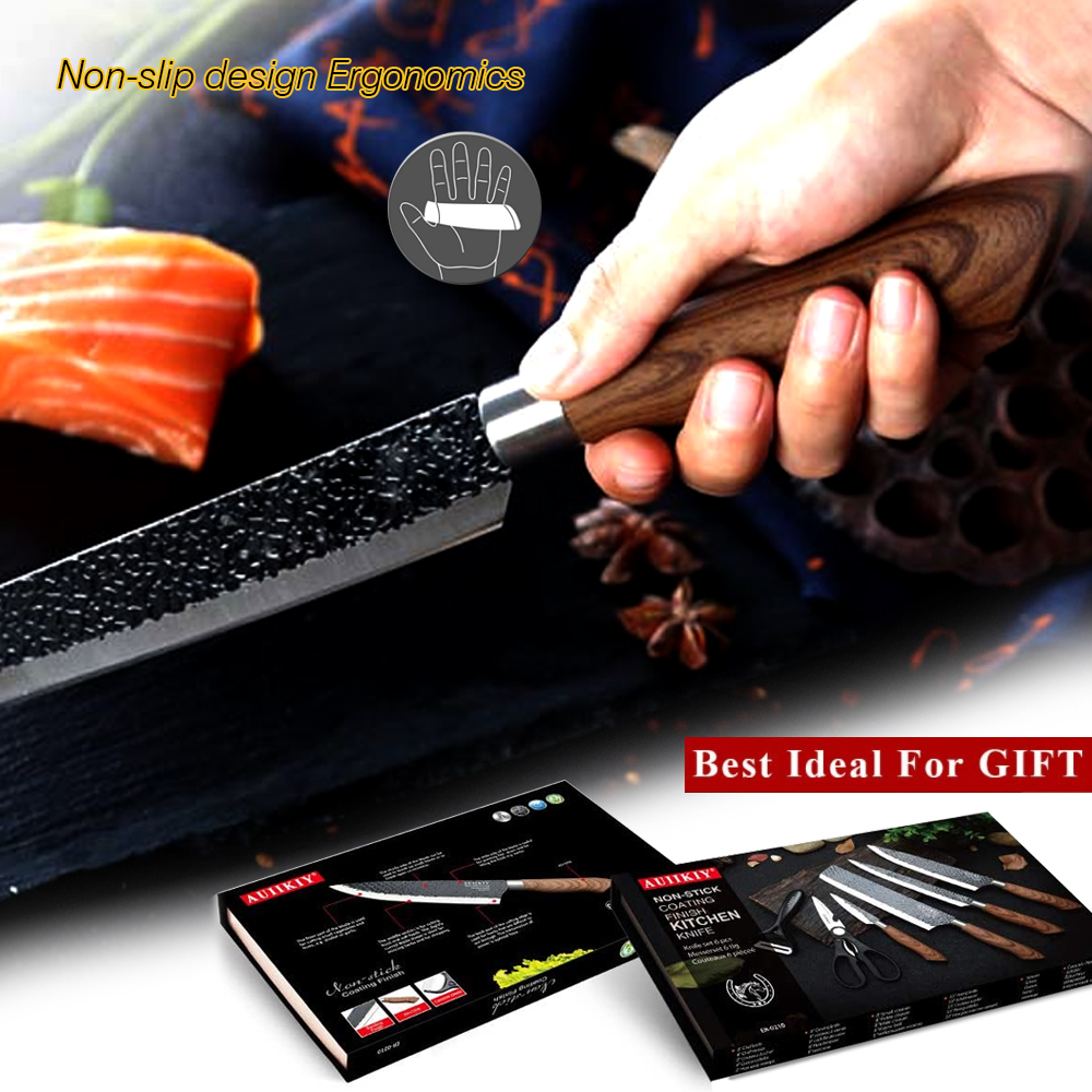 Title 7, Gift Household Stainless Steel Kitchen Knife Si...