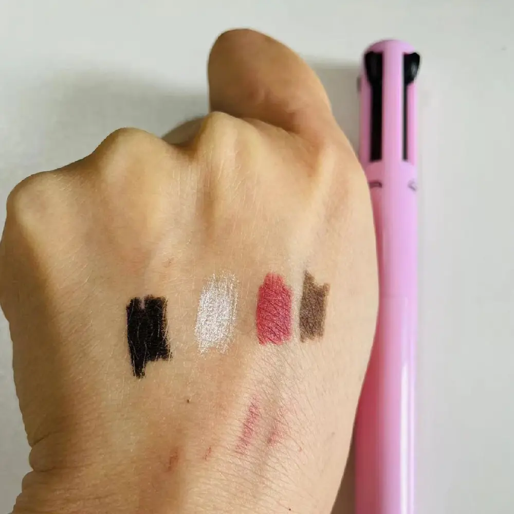 Four in One Eyebrow Pencil Lip Gloss Eyeliner Makeup