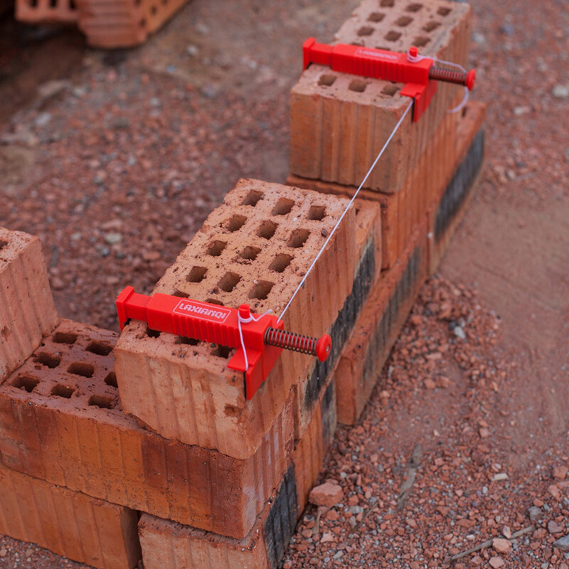 4Pcs Brick Liner Clamps Runner Wire Drawer Bricklaying Fixer Tool For Building 7