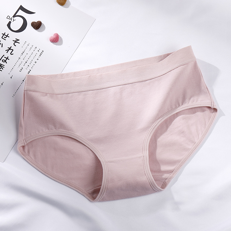 Title 7, Cotton Mid-waist Girls Cotton Underwear Simple ...