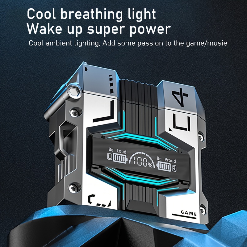 True Wireless Earbuds With ENC, Bluetooth 5.3, IPX7 Waterproof, 120 Hours Long Battery Life With Built-in Mic, Compatible With IOS & Android Devices Silver