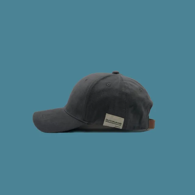 Lovers' Versatile Autumn And Winter Sun Visor Hat Retro Soft Top Duck Tongue Hat Grey - Shop at LoveMi