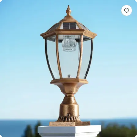 20 Golden Solar Powered LED Outdoor Lantern